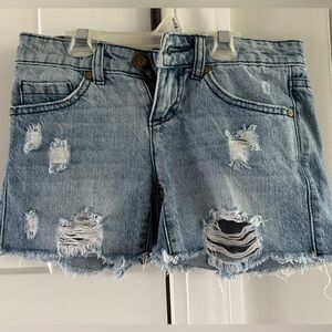 O'Neill Light Blue Distressed Jean Shorts
